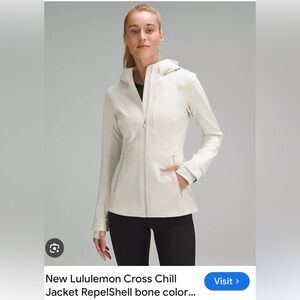 Lululemon Cross Chill Jacket, Size 6, Bone